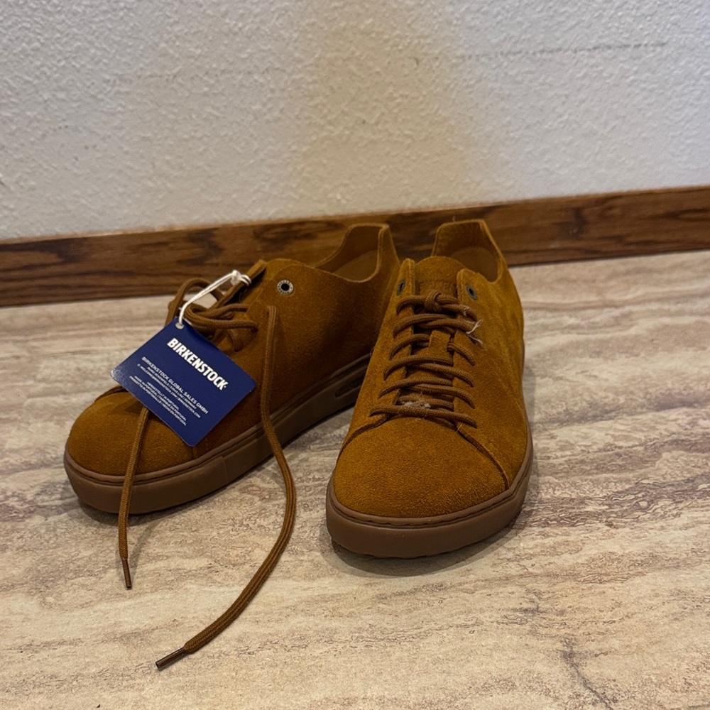 Birkenstock Tan Suede Sneakers